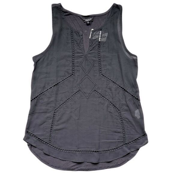 Lucky Brand Embroidered Sleeveless Top Size Large NWT - Picture 1 of 4